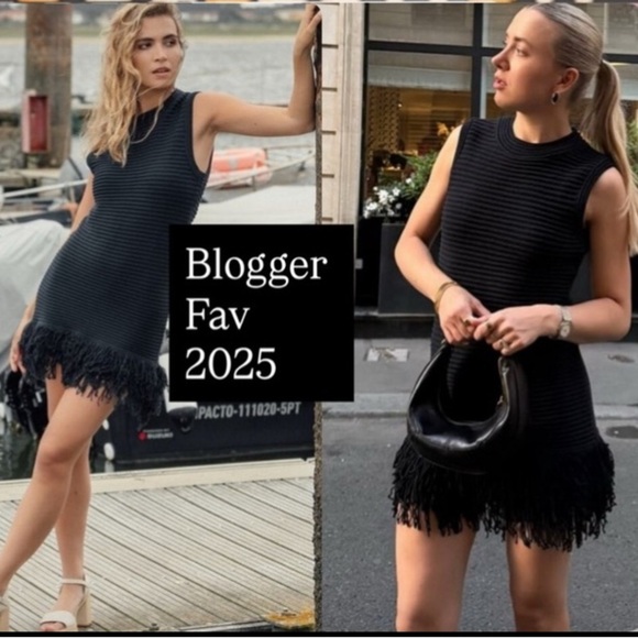 NWT ZARA  blogger fav FRINGED 
KNIT DRESS SIZE M
🚨FIRM PRICE NO DISCOUNT - Picture 4 of 16